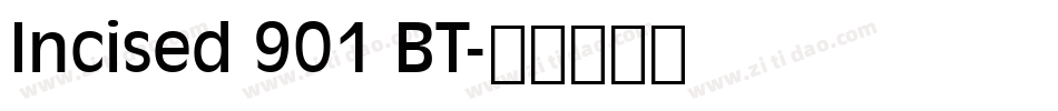 Incised 901 BT字体转换